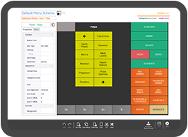 Clean and clear user interface showing the touchscreen editor