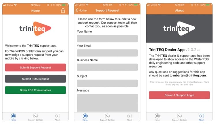New Triniteq Blog Support App