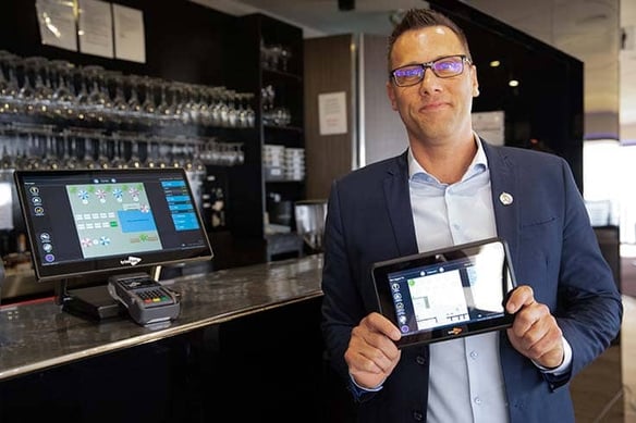 Photo of Shaun with Triniteq POS