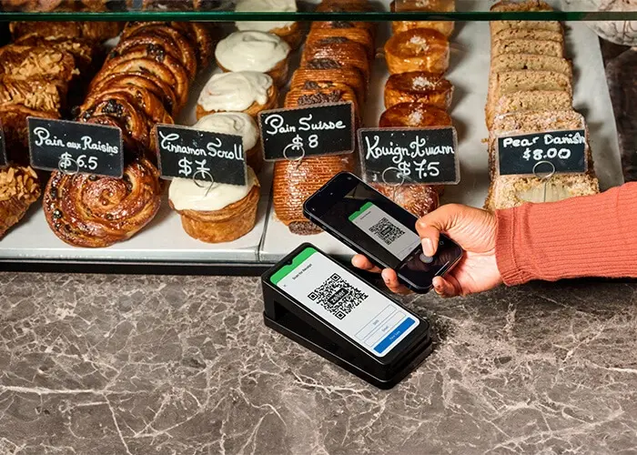 Zeller EFTPOS device in a bakery