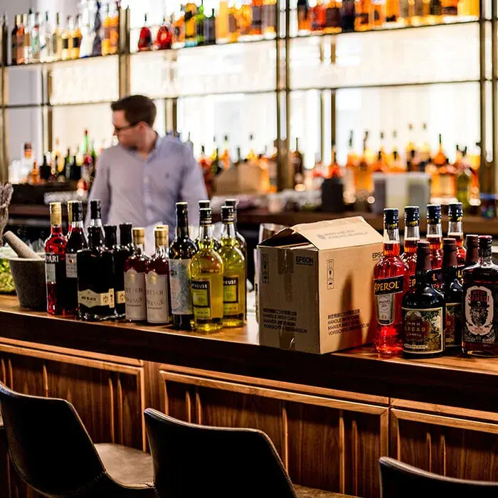 700x700 receiving deliveries in a bar