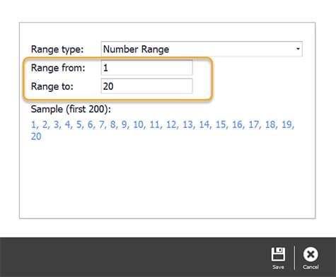 Input number range 