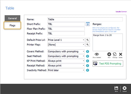 Hit flags to change the settings for our service 