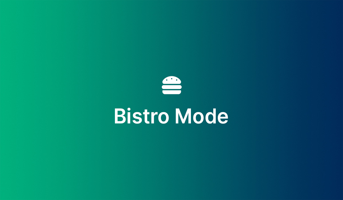 Triniteq - Bistro mode