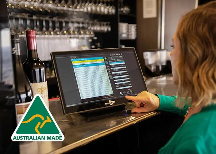 Triniteq Point of Sale in a restaurant 