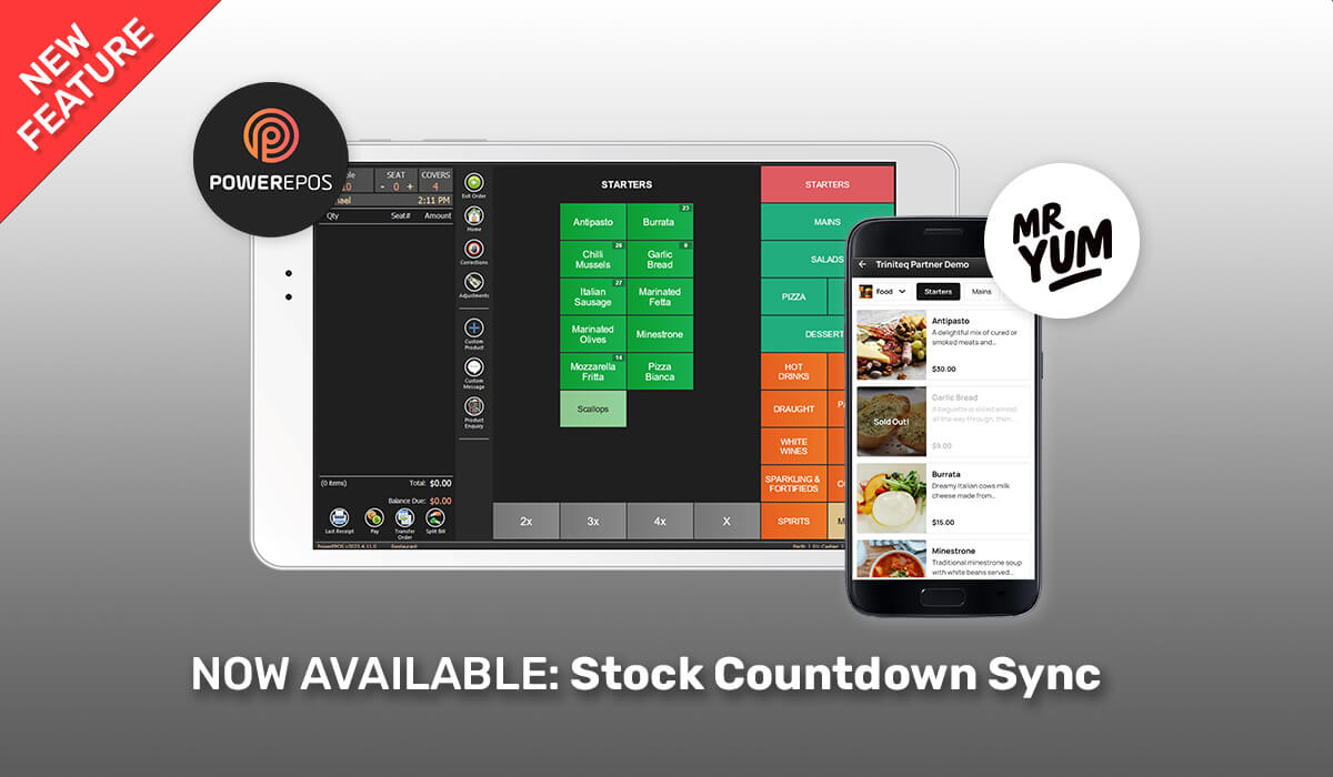 PowerEPOS + Mr Yum Stock Countdown Sync